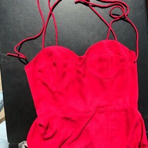 Vibrant Red Strappy Dress